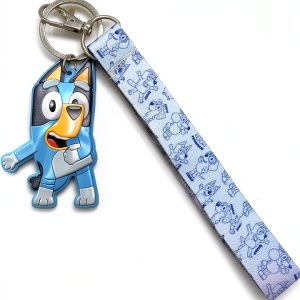 Bluey Lanyard UPD Cartoon Keychain Office Badge Holder-0
