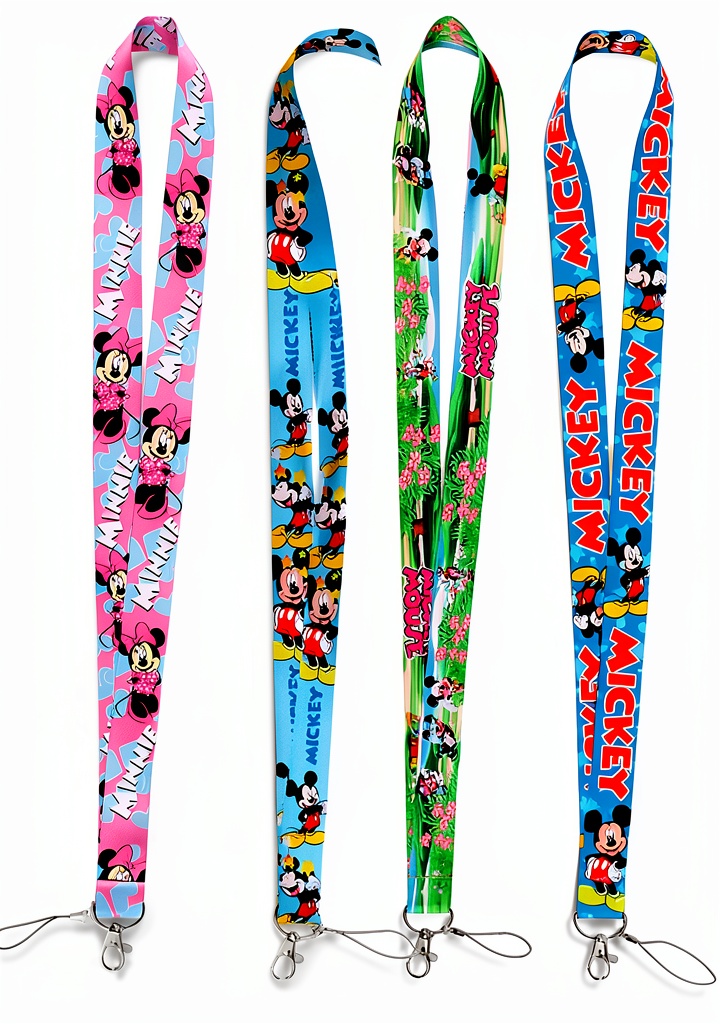 GALANI kitty lanyards displaying soft fabric and vibrant patterns