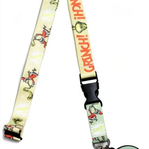 The Grinch Badge Lanyard Polyester Unisex Office Accessory-0