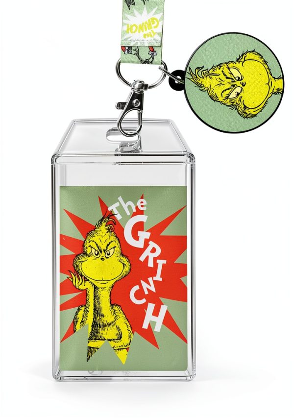The Grinch Badge Lanyard Polyester Unisex Office Accessory-1