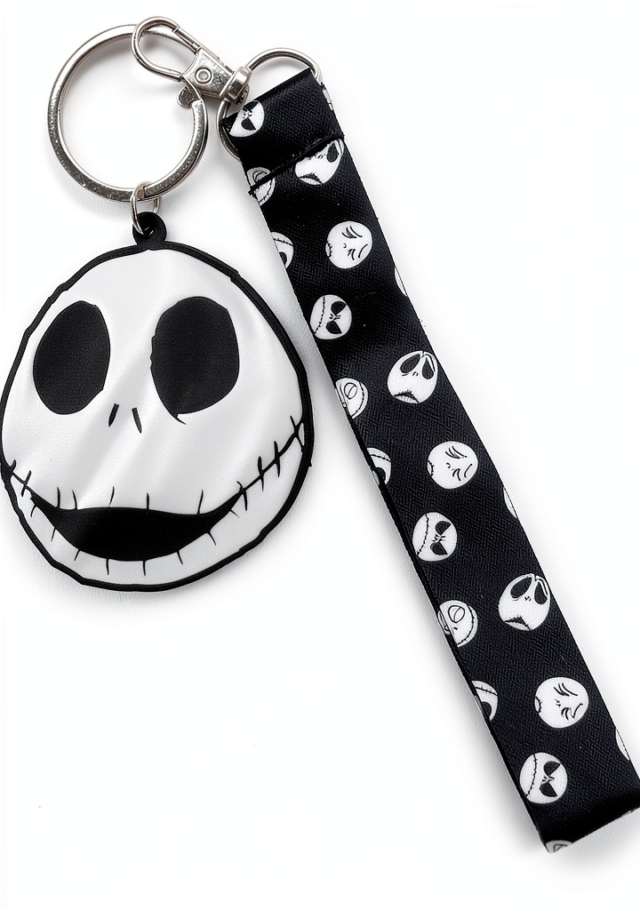 UPD Jack Skeleton wrist lanyard displaying keys and badge attachment