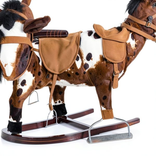 Aosom Classic Plush Horse Toy for Kids-5