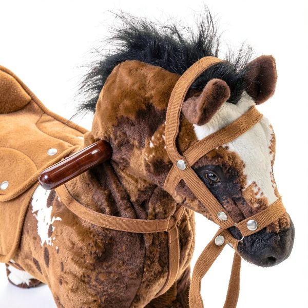 Aosom Classic Plush Horse Toy for Kids-8