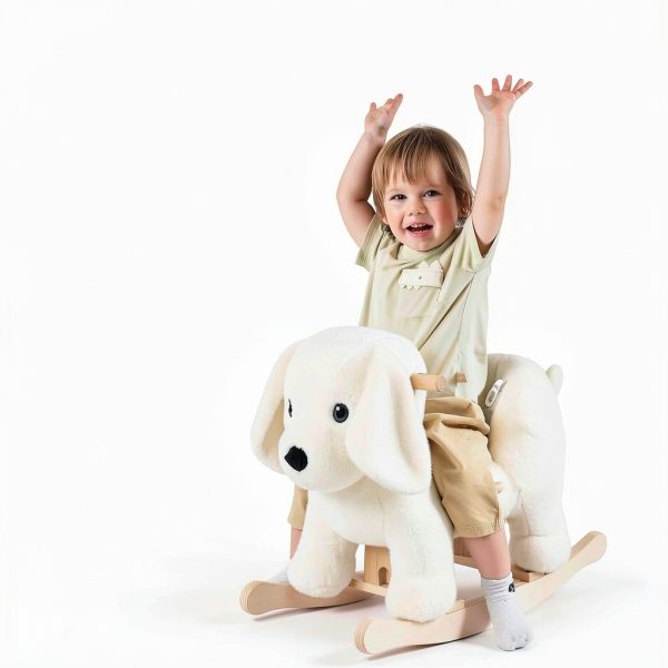 Wooden Rocking Horse Huanyu Kids Toy Durable-3