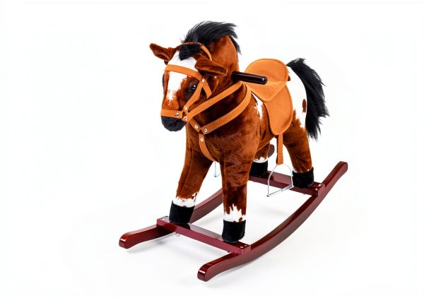 Aosom Classic Plush Horse Toy for Kids-3