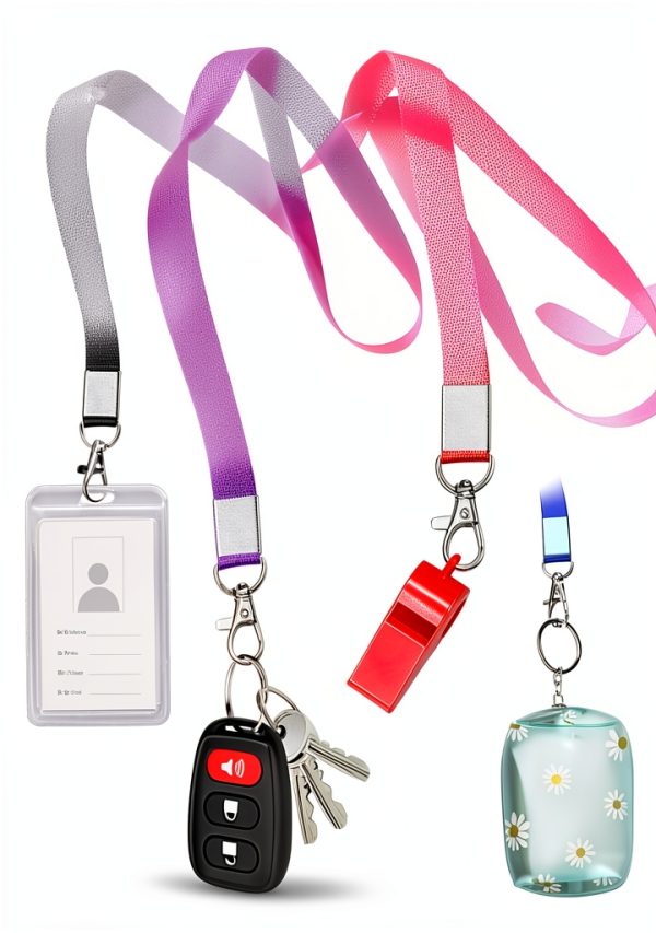 Mcyye Nylon Lanyard Keychain Office Product-2