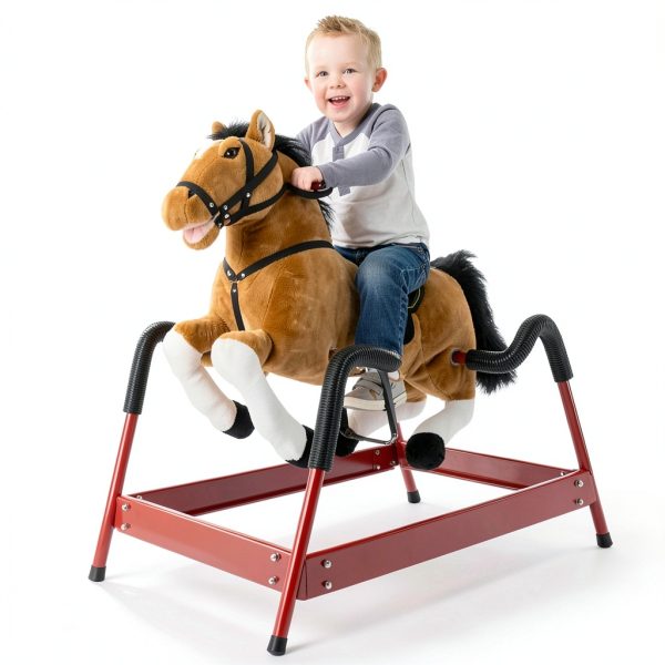 Trademark GLB Spring Rocking Horse for Kids-3