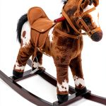 Aosom Classic Plush Horse Toy for Kids-0