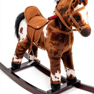 Aosom Classic Plush Horse Toy for Kids-0