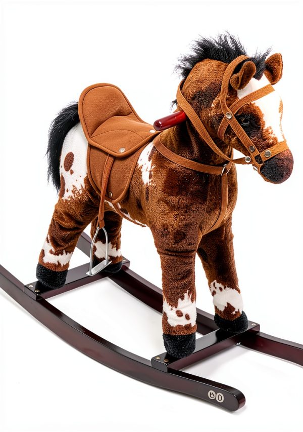 Aosom Classic Plush Horse Toy for Kids-0