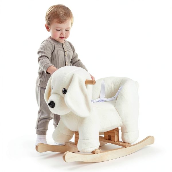 Wooden Rocking Horse Huanyu Kids Toy Durable-2