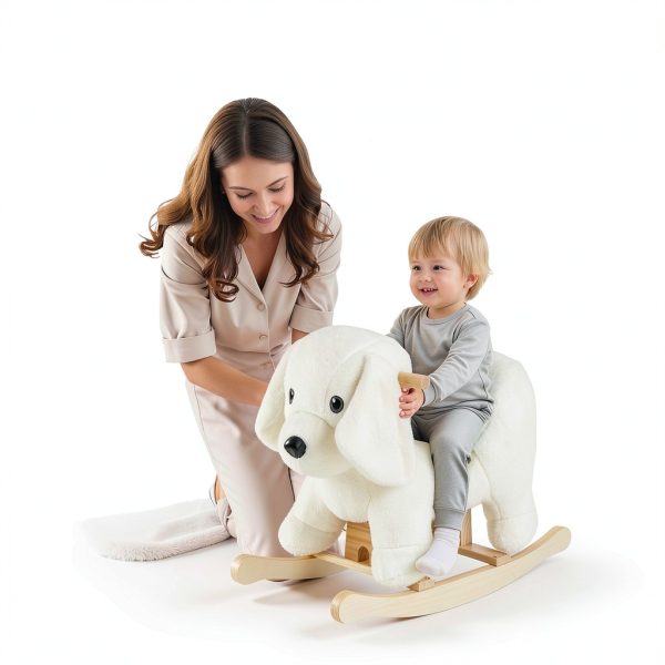Wooden Rocking Horse Huanyu Kids Toy Durable-7