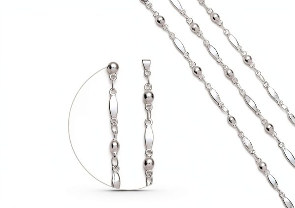 Hidden Hollow Beads Stainless Steel Lanyards Office Products-5