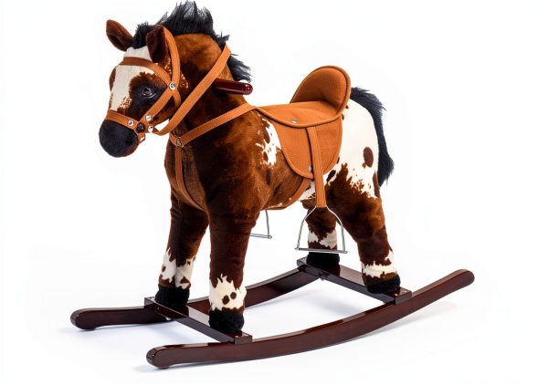 Aosom Classic Plush Horse Toy for Kids-6