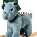 Triceratops Rocking Horse by Aosom 330-141GN with Realistic Sound-0