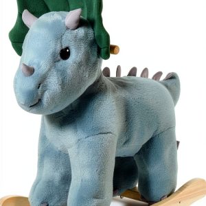 Triceratops Rocking Horse by Aosom 330-141GN with Realistic Sound-0