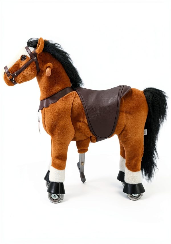 Ufree Rocking Horse for Kids – Steel Plush Design, Pedal, Small-6