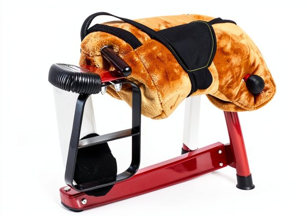 Qaba Durable Plush Toddlers Spring Rocking Horse, Bouncing Rocker Toy with Realistic Sounds-4